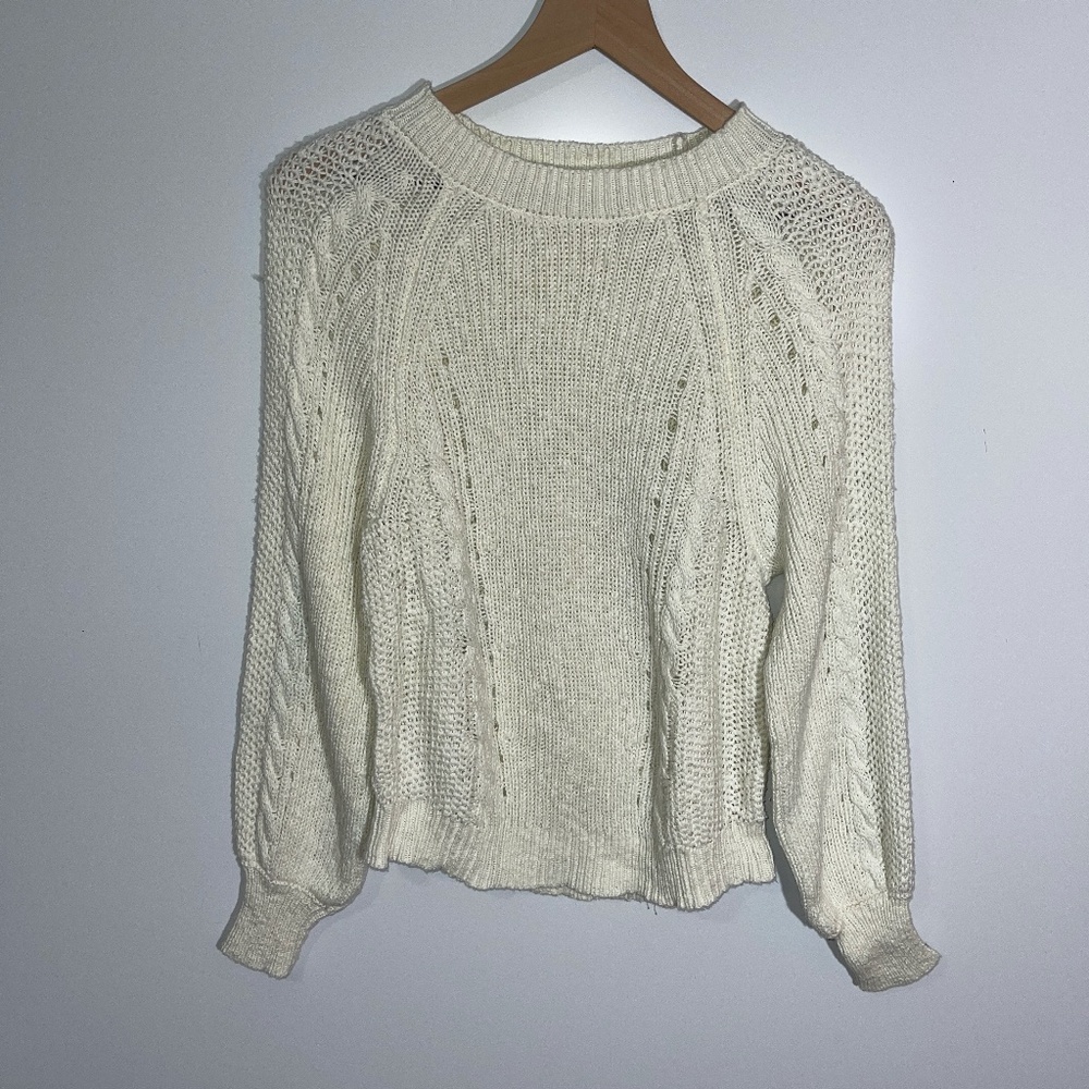 Harper Heritage Cream Knit Sweater Size Small‎